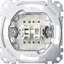 Merten System M Double Push-Button Insert 2 NO 10A 250V AC Flush-Mounted MEG3055-0000