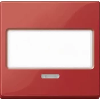 Merten System M Rocker Plate for Socket with Integrated Switch, Ruby Red MEG3370-0306
