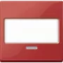 Merten System M Rocker Plate for Socket with Integrated Switch, Ruby Red MEG3370-0306
