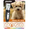 Mesko MS 2826 Corded Hair Clipper with 4 Comb Attachments, Stainless Steel Blades, Rotary Motor, Black/Silver