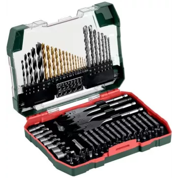 Metabo 626708000 86-Piece Drill and Screwdriver Bit Set in Case
