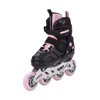 Meteor Urbo Adjustable Inline Skates Black-Pink Size 34-37