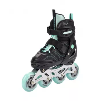 Meteor Urbo Inline Skates Black-Mint Adjustable EU 38-41