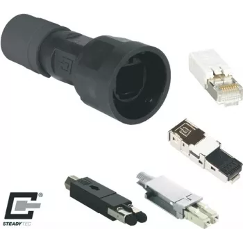 METZ BTR Industrial IP67 V1 Plug Housing, Black 1401015002KE