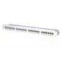 METZ CONNECT 130855C-E-90 Cat.6A Shielded 24-Port 1U Rack Mount Patch Panel, White