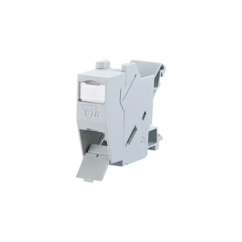 METZ CONNECT BTR E-DAT Module REG 8(8) IP20 Empty - DIN Rail Data Module Housing, 1TE, Light Grey