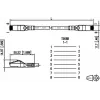 METZ CONNECT Cat.6A S/FTP Patch Cable RJ45 to RJ45, 10GBase-T, 0.5m, Grey, LSZH, Gold Contacts 1308455088-E