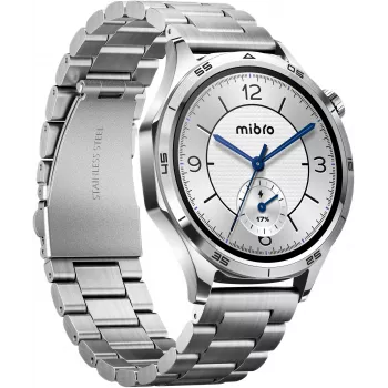 Mibro Watch GT Smartwatch Silver with 1.75 inch HD TFT Display, Heart Rate & SpO2, 100+ Sports Modes, 2 Straps