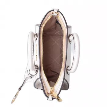 MICHAEL KORS Jet Set Charm Women's Crossbody Bag in Signature Logo Print, Oval Shape, 18x15x7 cm