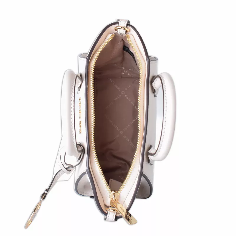 MICHAEL KORS Jet Set Charm Women's Crossbody Bag in Signature Logo Print, Oval Shape, 18x15x7 cm
