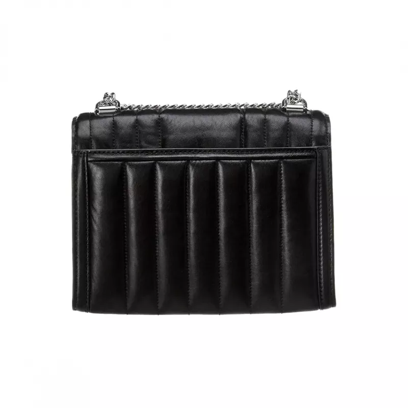 Michael Kors Jet Set Crossbody Bag Black Signature Coated Canvas 35R4SWHL6UBLA