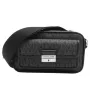 Michael Kors Jet Set Crossbody Bag Black Signature Coated Canvas 35R5S2BC0BBLA
