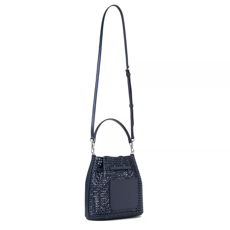 Michael Kors Jet Set Navy Signature Logo Crossbody Bag 35S6S2ZC1YNAV