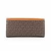 Michael Kors Jet Set Travel Brown Signature Coated Canvas Briefcase Crossbody Bag 35F3GTVE7BBRO
