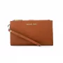 Michael Kors Jet Set Travel Continental Wristlet Wallet 35F8GTVW0LLUG - Saffiano Leather, Luggage, Gold-Tone Hardware