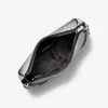 Michael Kors Jet Set Travel Crossbody Bag Black Signature Coated Canvas