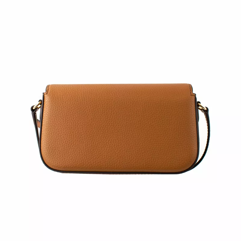 Michael Kors Jet Set Travel Crossbody Bag Luggage Signature Logo-Print Coated Canvas Gold-Tone Hardware