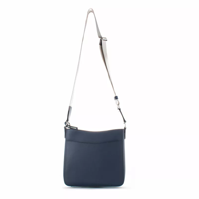 Michael Kors Jet Set Travel Crossbody Bag Navy Saffiano Leather 35T4STVC5LNAV