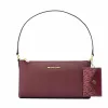 Michael Kors Jet Set Travel Crossbody Bag Oxblood Saffiano Leather 26x14x7 cm
