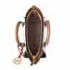 Michael Kors Jet Set Travel Crossbody Bag Vanilla Signature Coated Canvas
