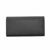 Michael Kors Jet Set Travel Phone Case Wallet, Black Saffiano Leather, Gold-Tone Hardware, Zip-Around Closure, Detachable Wristlet Strap, 6 Card Slots, Bill Compartment, Phone Compartment