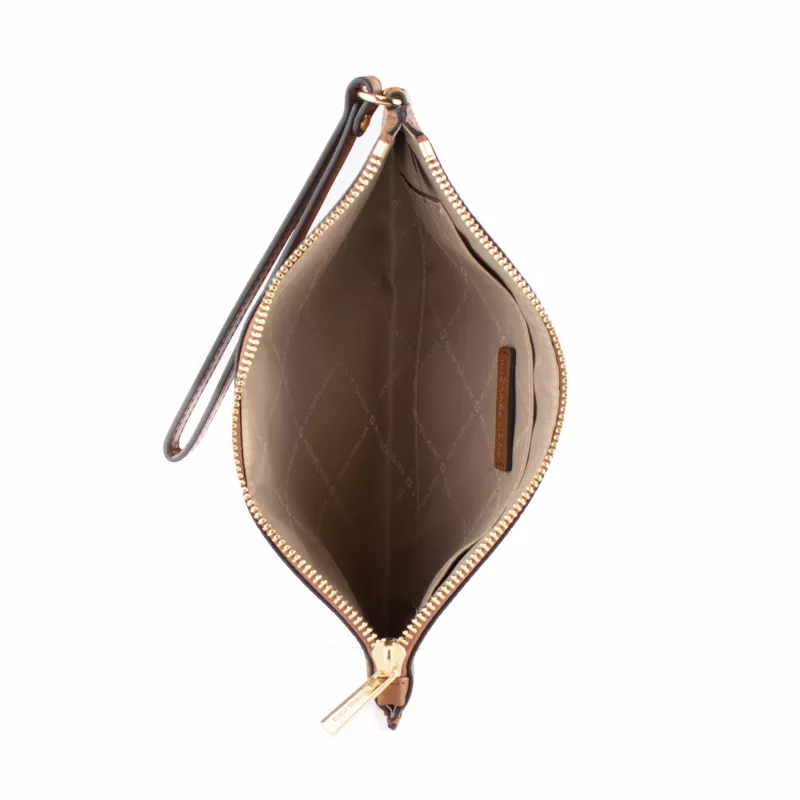 Michael Kors Jet Set Travel Phone Crossbody Bag Saffiano Leather Luggage Brown 35S4GTVW3LLUG