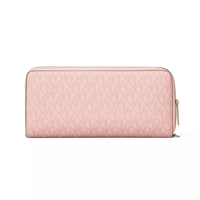 MICHAEL KORS Jet Set Travel Powder Blush Saffiano Leather Wristlet 35R4GTVT3VPOW