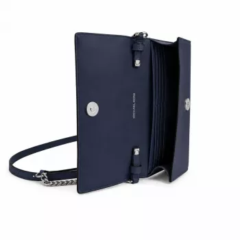 MICHAEL KORS Jet Set Travel Saffiano Leather Crossbody Bag Navy