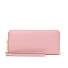 MICHAEL KORS Jet Set Travel Saffiano Leather Flat Multifunction Pouch Powder Blush 35S6GTVE9LPOW