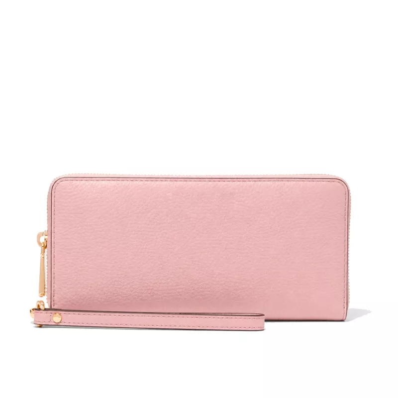 MICHAEL KORS Jet Set Travel Saffiano Leather Flat Multifunction Pouch Powder Blush 35S6GTVE9LPOW