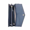 Michael Kors Jet Set Travel Saffiano Leather Wristlet Wallet Navy Gold-Tone