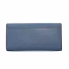 Michael Kors Jet Set Travel Saffiano Leather Wristlet Wallet Navy Gold-Tone