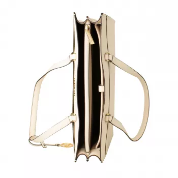 Michael Kors Jet Set Travel Tote Bag 35F4GTVT9LLTC - Saffiano Leather, Large, Gold-Tone Hardware