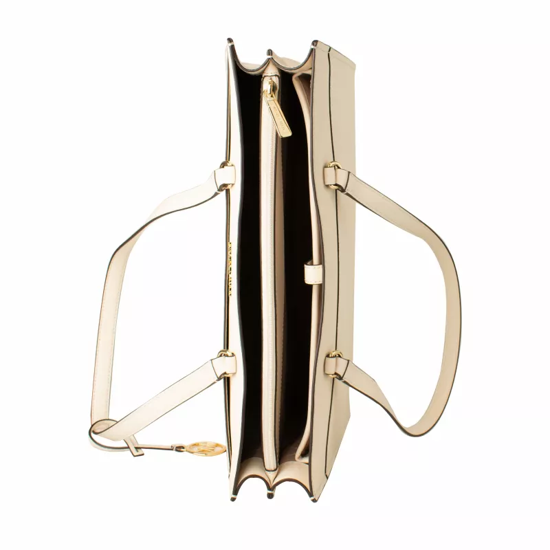 Michael Kors Jet Set Travel Tote Bag 35F4GTVT9LLTC - Saffiano Leather, Large, Gold-Tone Hardware