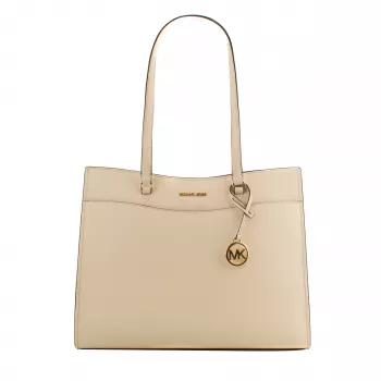 Michael Kors Jet Set Travel Tote Bag 35F4GTVT9LLTC - Saffiano Leather, Large, Gold-Tone Hardware