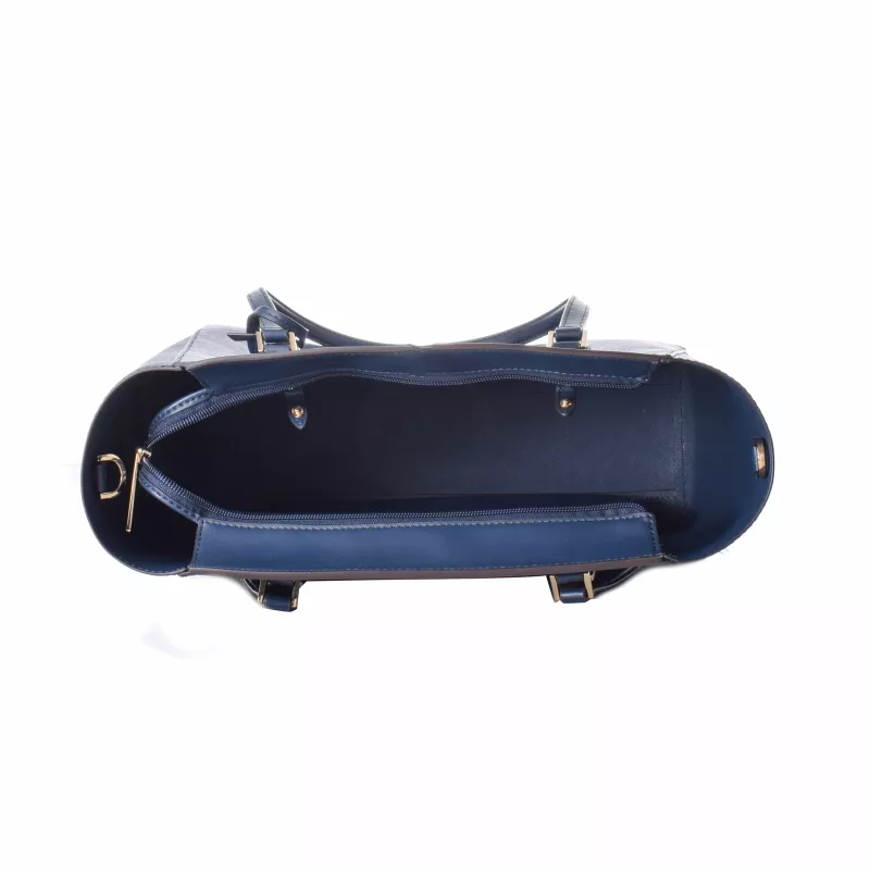 Michael Kors Jet Set Travel Tote Bag Navy Saffiano Leather 35R3GCFT3TNAV