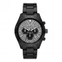 Michael Kors Lexington Men's Quartz Chronograph Watch MK8899 46mm Blue Dial Silver Stainless Steel