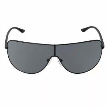 Michael Kors Men's Sunglasses MK-1113-BLACK - Rectangular Acetate Frame with Smoke Grey Lenses