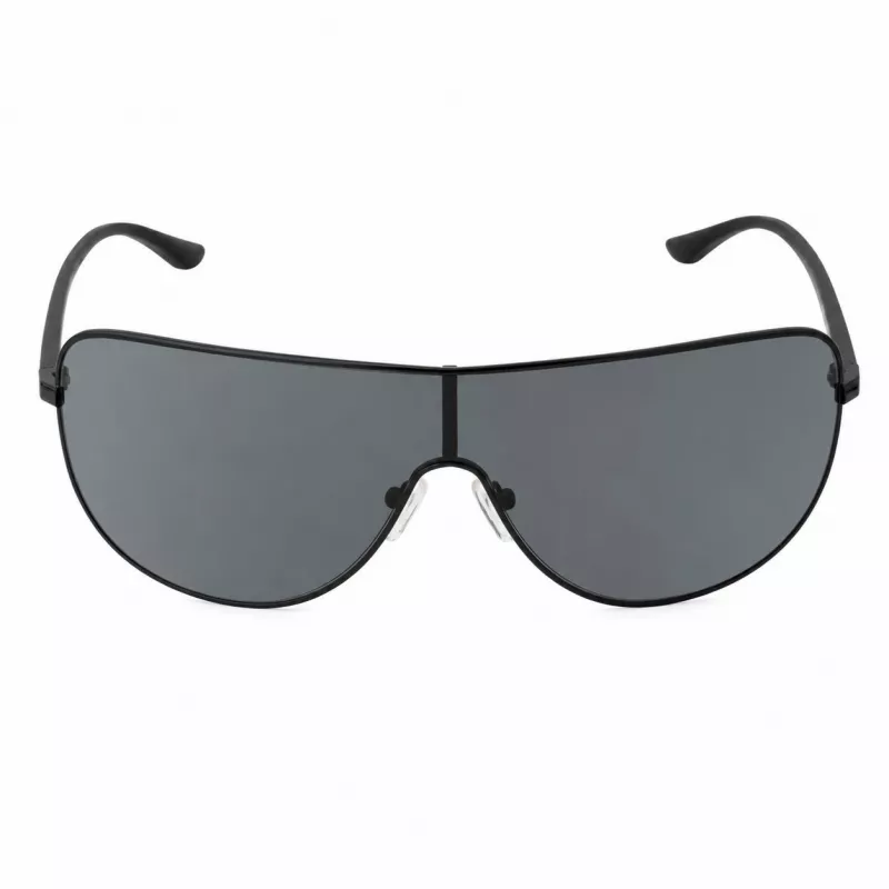 Michael Kors Men's Sunglasses MK-1113-BLACK - Rectangular Acetate Frame with Smoke Grey Lenses