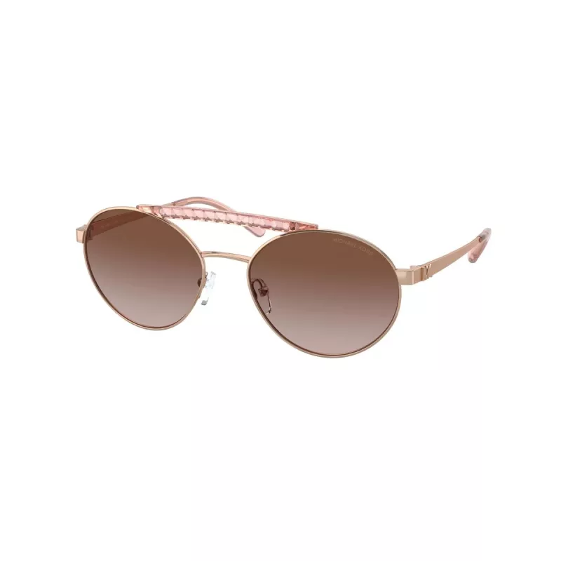 Michael Kors MK1083-110813 Women's Sunglasses Transparent Grey Frame Dark Grey Lens Pilot 55mm