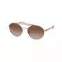 Michael Kors MK1083-110813 Women's Sunglasses Transparent Grey Frame Dark Grey Lens Pilot 55mm