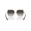 Michael Kors MK1141-10188G Women's Sunglasses - Black Acetate Frame, Grey Gradient Lens, 57mm