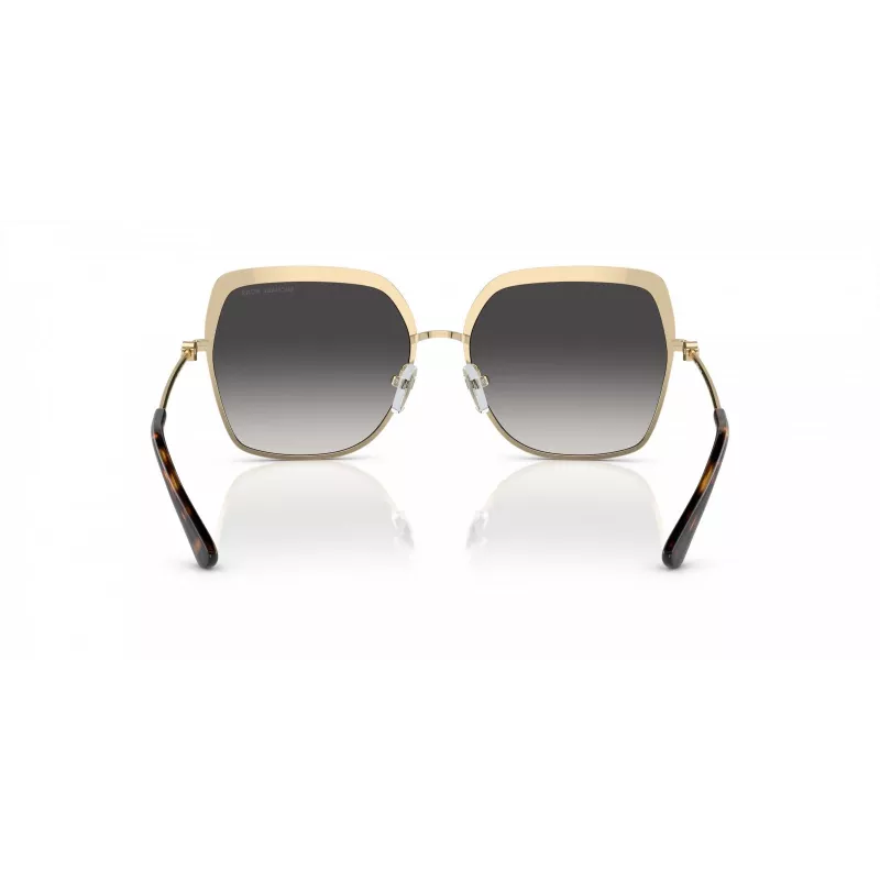 Michael Kors MK1141-10188G Women's Sunglasses - Black Acetate Frame, Grey Gradient Lens, 57mm