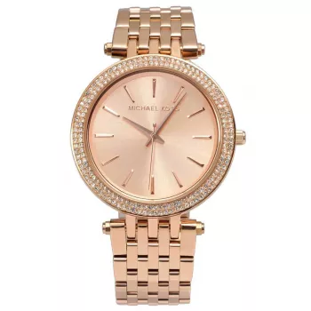 Michael Kors MK3192 Women's Quartz Watch - Rose Gold Tone Stainless Steel, 39mm