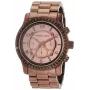 Michael Kors MK5543 Women's Rose Gold-Tone Stainless Steel Chronograph Watch 43mm