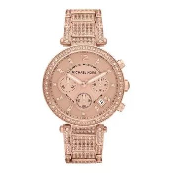 Michael Kors MK5663 Women's Rose Gold-Tone Stainless Steel Chronograph Watch 39mm