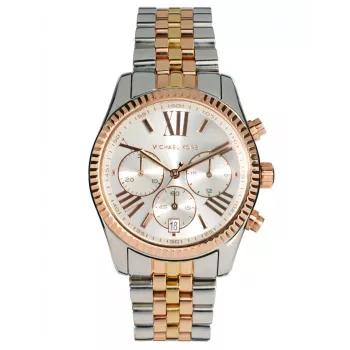 Michael Kors MK5735 Women's Rose Gold-Tone Stainless Steel Chronograph Watch, 39mm