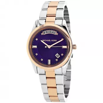 Michael Kors MK6072 Women's Silver-Tone Stainless Steel Watch 34mm