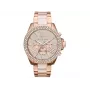 Michael Kors MK6096 Women's Rose Gold-Tone Stainless Steel Chronograph Watch 42mm