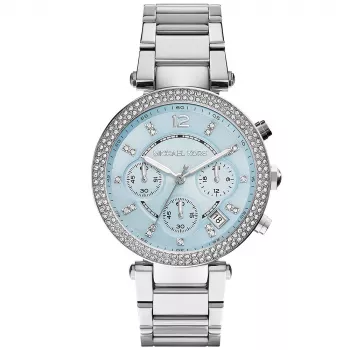Michael Kors MK6104 Women's Rose Gold-Tone Stainless Steel Chronograph Watch 39mm